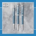 PARKER Pióro wieczne IM PREMIUM Blue Grey CT (F)