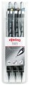 ROTRING ołówek TIKKY CC czarny zestaw 3 szt. 0.35/ 0.5/ 0.7 mm