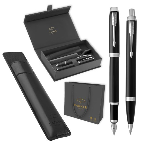 PARKER Zestaw podarunkowy duo IM BLACK CT PREMIUM