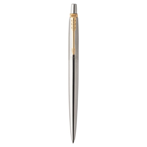 PARKER Długopis JOTTER srebrny ze złotem STAINLESS STEEL