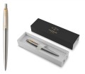PARKER Długopis JOTTER srebrny ze złotem STAINLESS STEEL