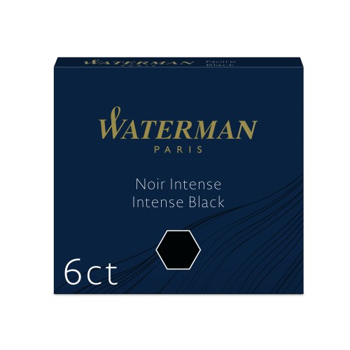 Naboje Waterman International czarne 6 szt do pióra wiecznego