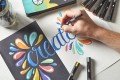 Zestaw kreatywny Sharpie Creative Markery akrylowe pędzelkowe 5 szt + Zajączek DIY