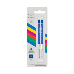 PARKER Wkłady do długopisu niebieskie 2 szt QUINKflow economy M - 2166544 