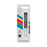PARKER Wkłady do długopisu czarne 2 szt QUINKflow economy M - 2166543