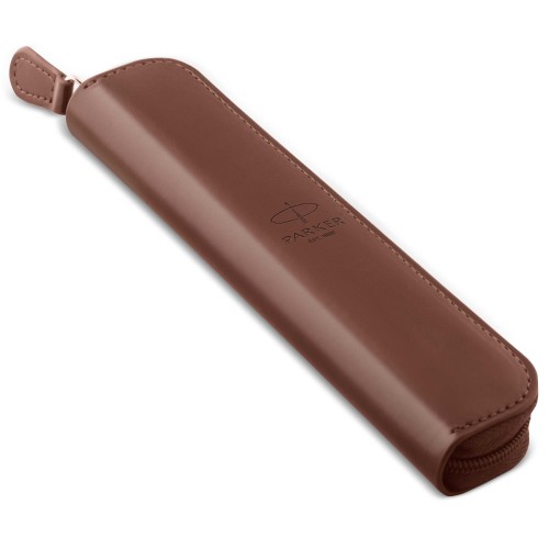 PARKER Etui skórzane piórnik na pióro i długopis BRĄZOWE - 2217022