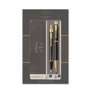 PARKER Zestaw podarunkowy duo IM BLACK GT (długopis + pióro wieczne), 2093216
