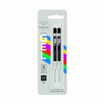 PARKER Wkłady do długopisu czarne żelowe 2 szt QuinkGEL economy M - 2136231
